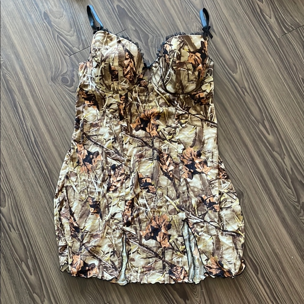 Camouflage Print Dress